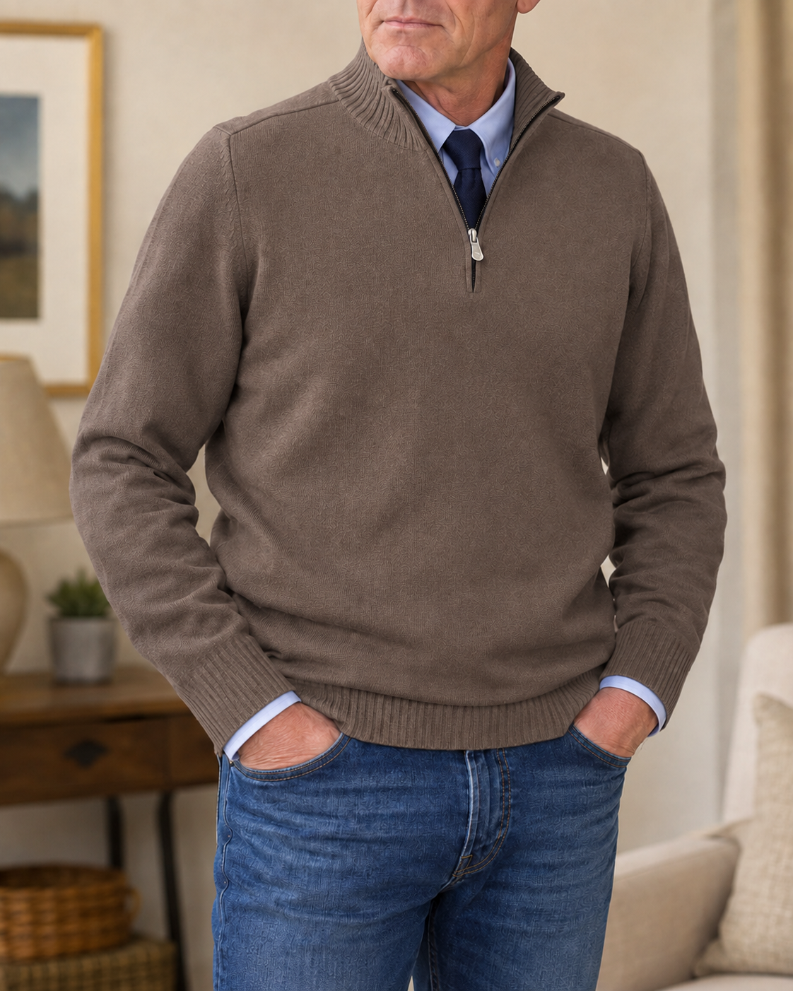 RADFORD | Quarter-Zip Knitted Jumper