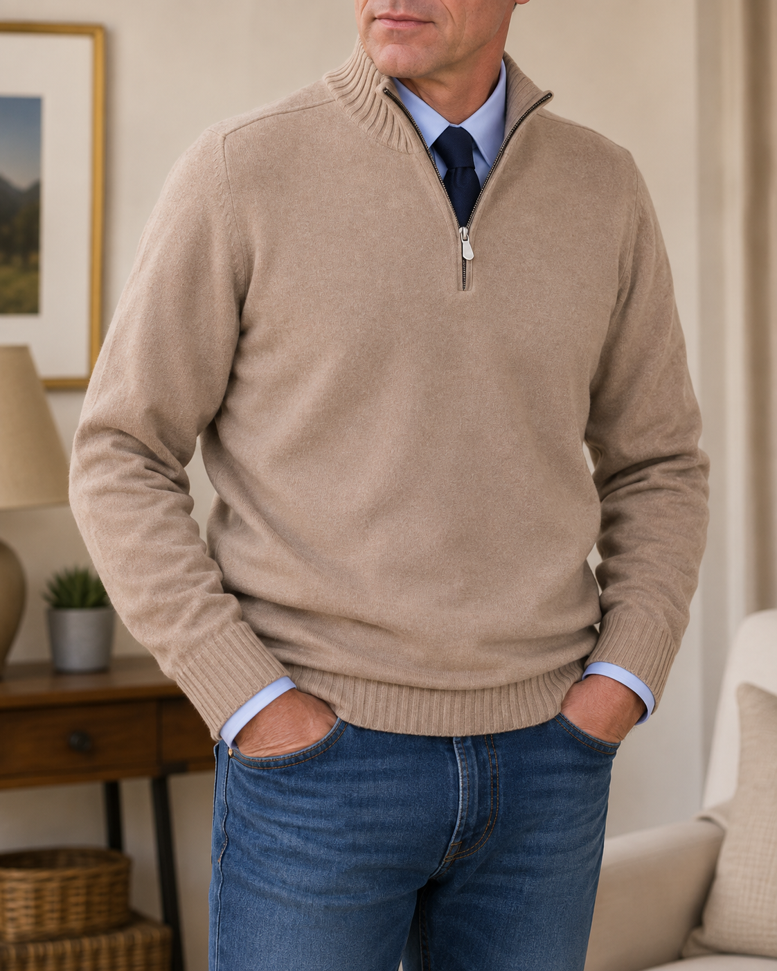 RADFORD | Quarter-Zip Knitted Jumper