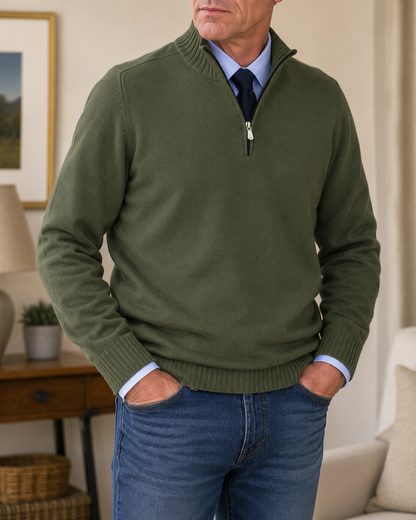 RADFORD | Quarter-Zip Knitted Jumper