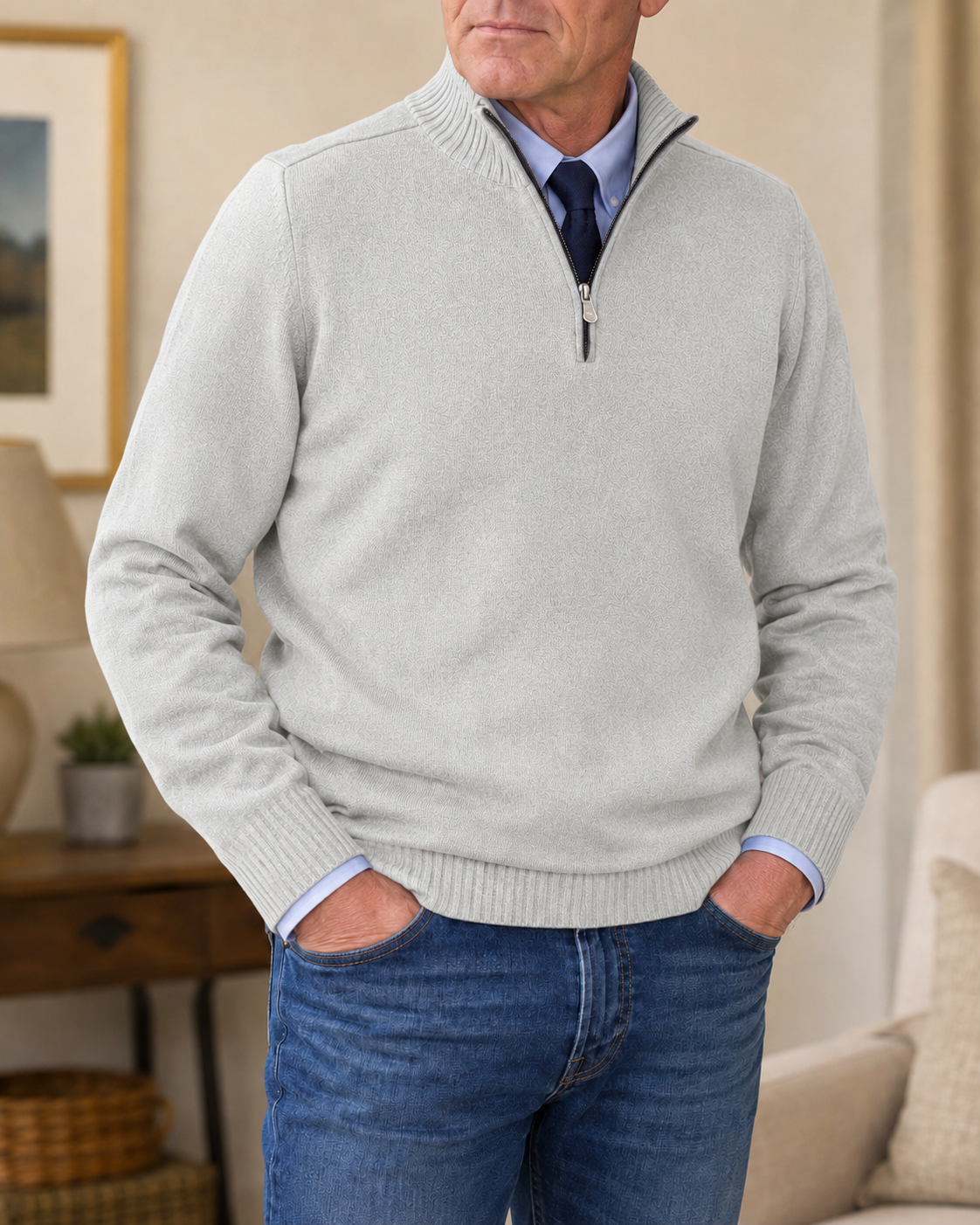RADFORD | Quarter-Zip Knitted Jumper
