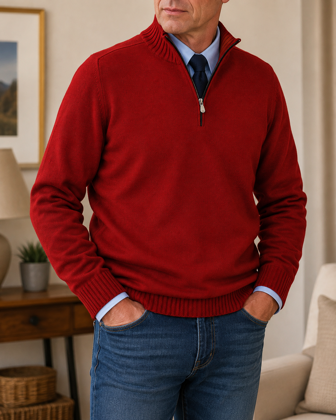 RADFORD | Quarter-Zip Knitted Jumper