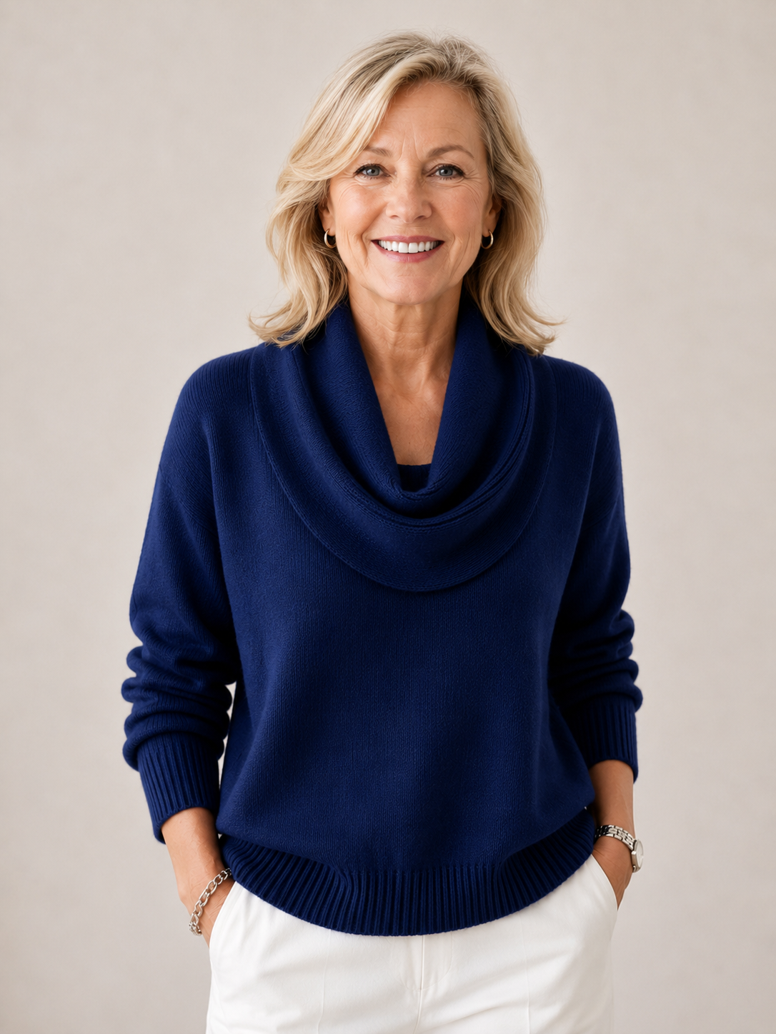 THEA | Cowl Neck Knitted Jumper