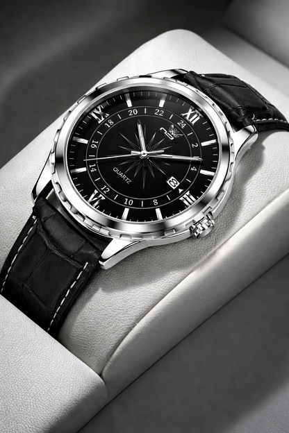 Steel strap quartz watch