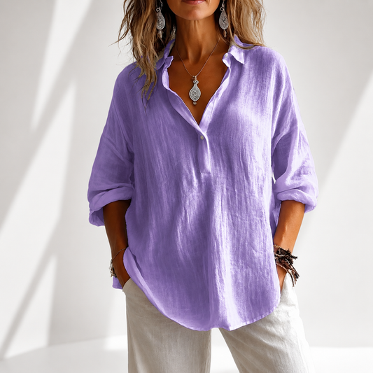 Kensington Cotton Linen Blouse