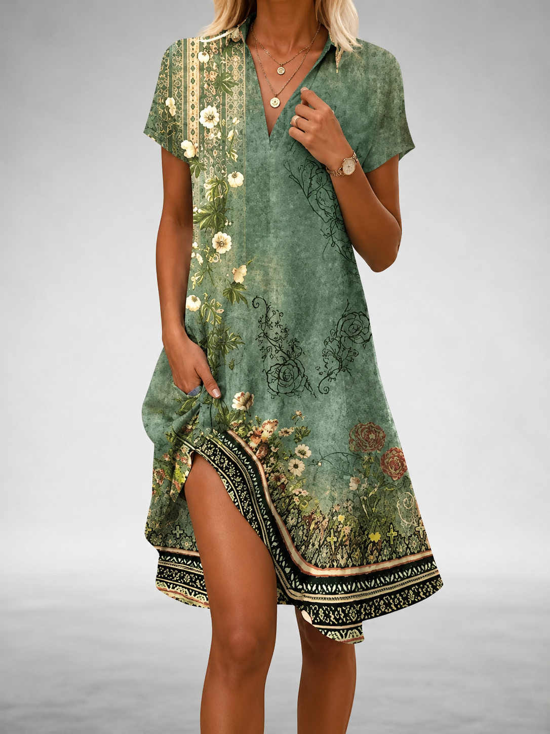 Colette Floral Midi Dress