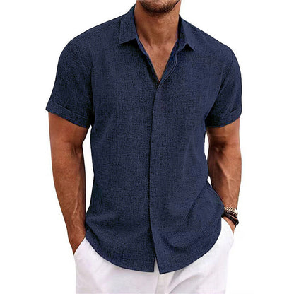 Monaco Linen Short-Sleeve Shirt