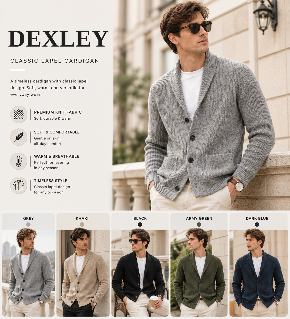 Harrow Classic Cardigan