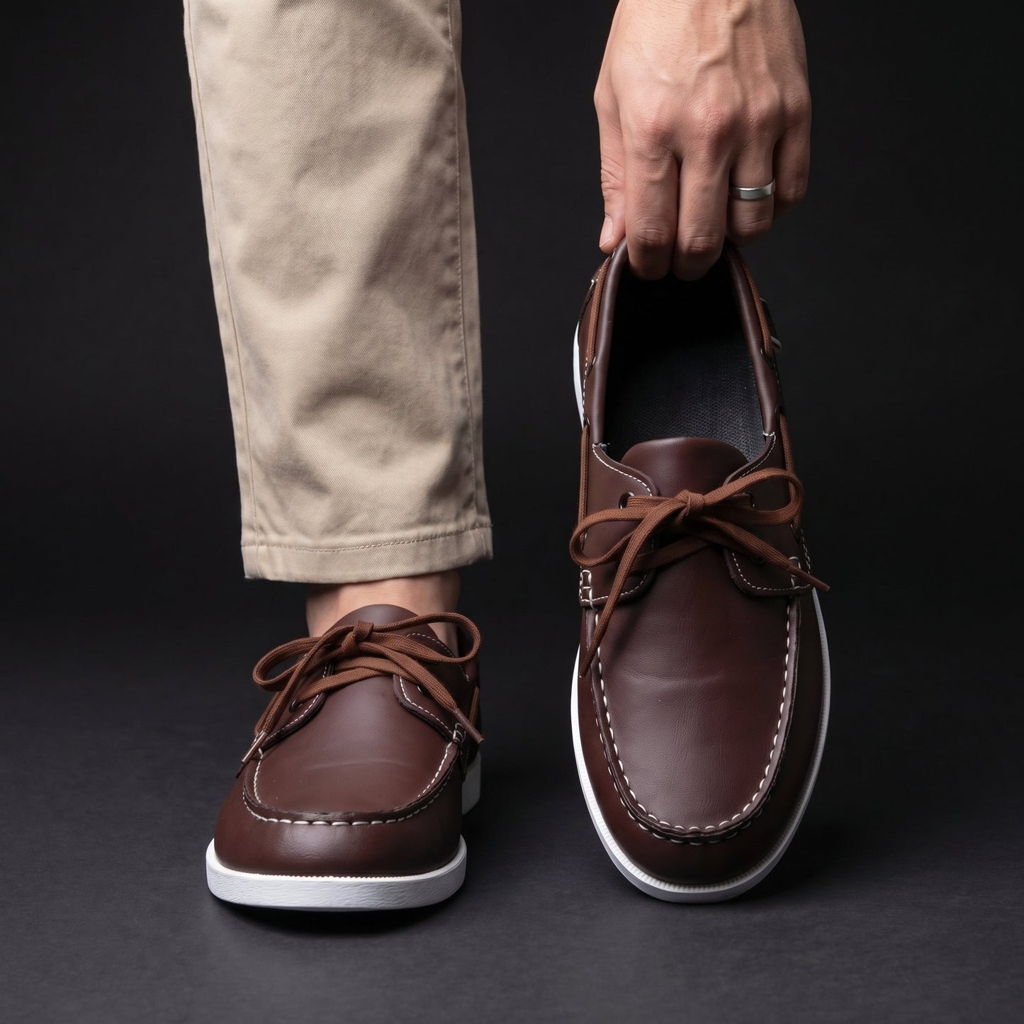 Marlin Leather Boat Shoes