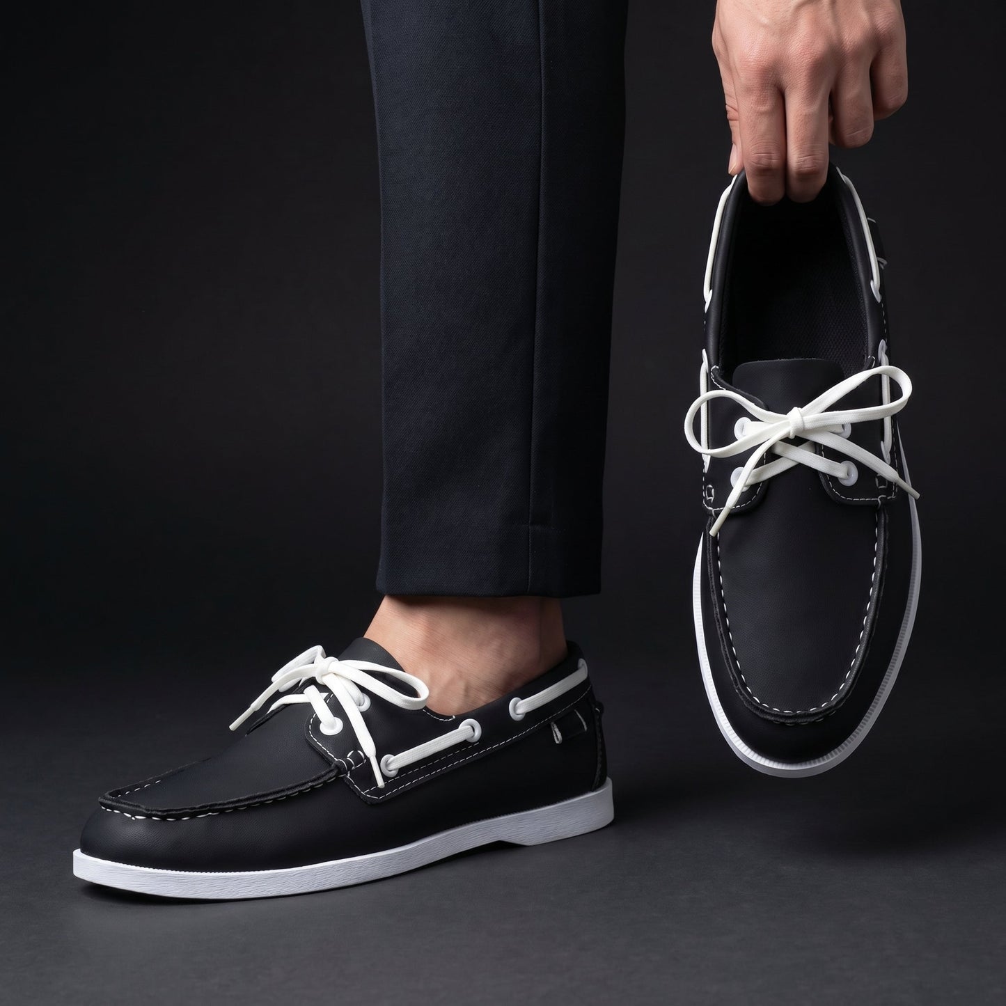 Marlin Leather Boat Shoes