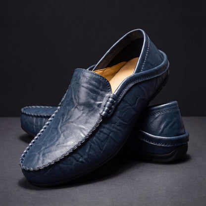Mocassini Vittorio Blu navy