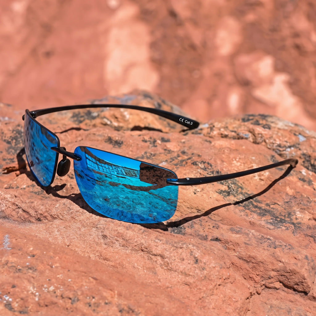 Miles | Rimless Polarised Sunglasses