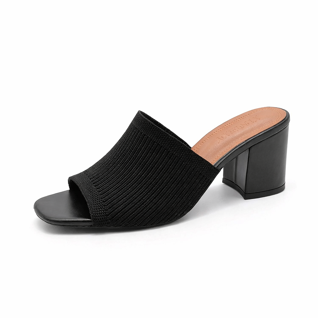 Helena | Textured Block Heel Sandals