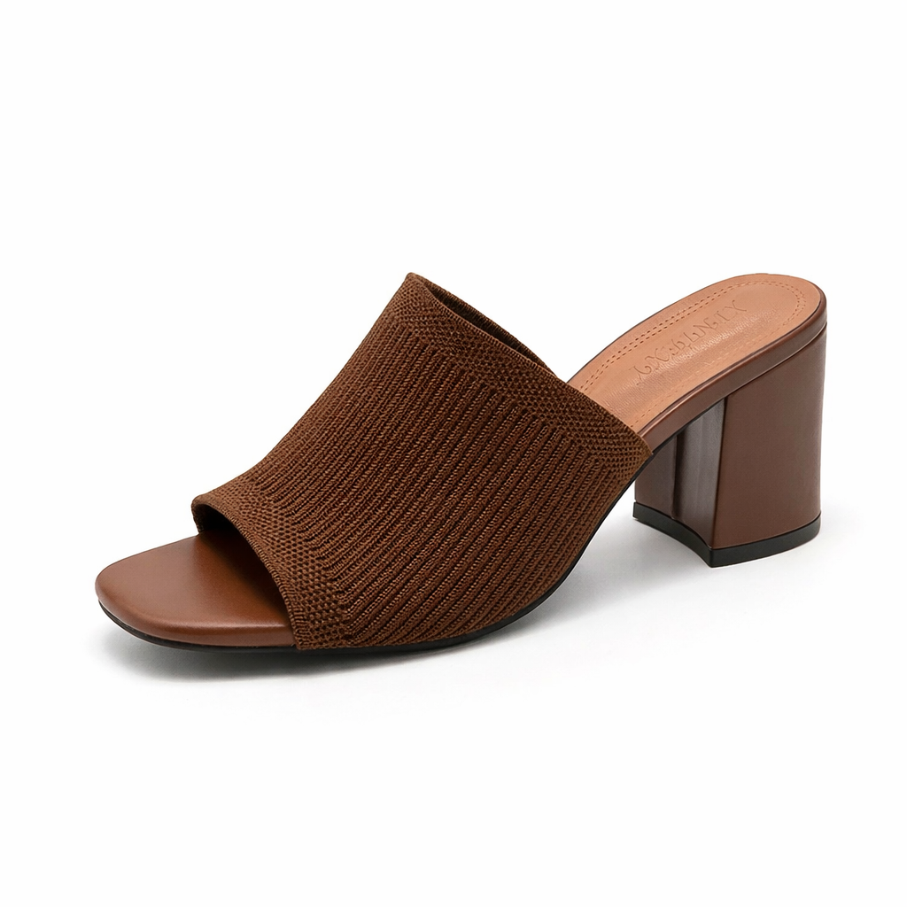 Helena | Textured Block Heel Sandals