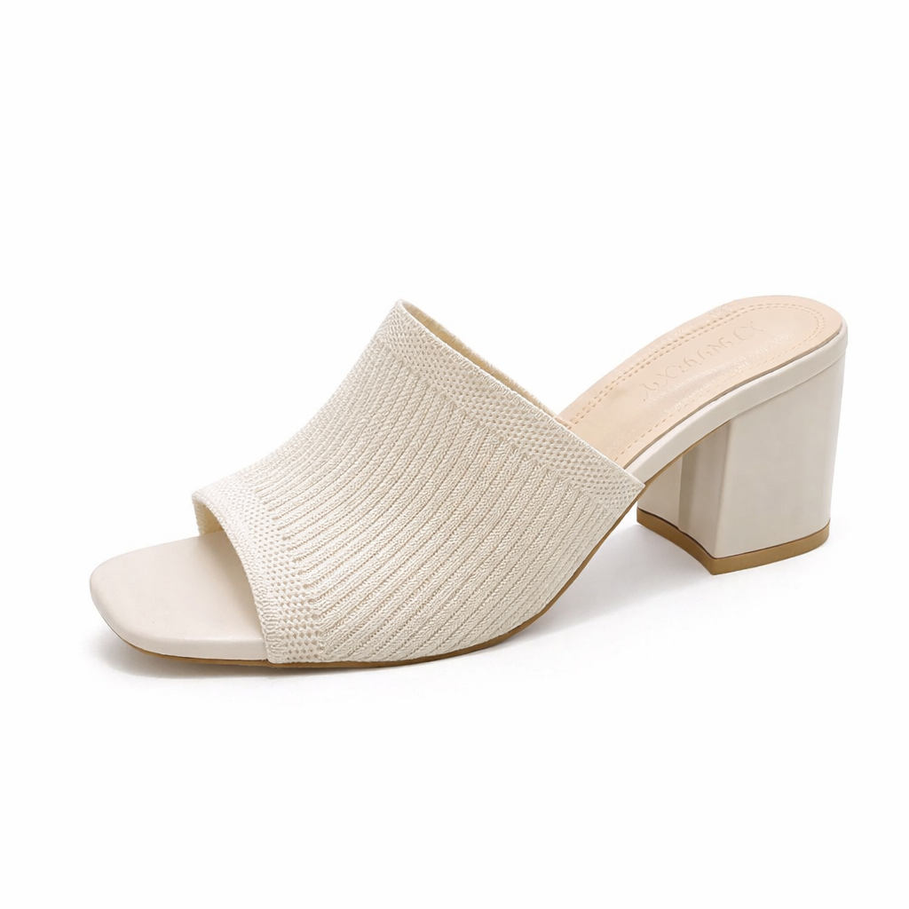 Helena | Textured Block Heel Sandals
