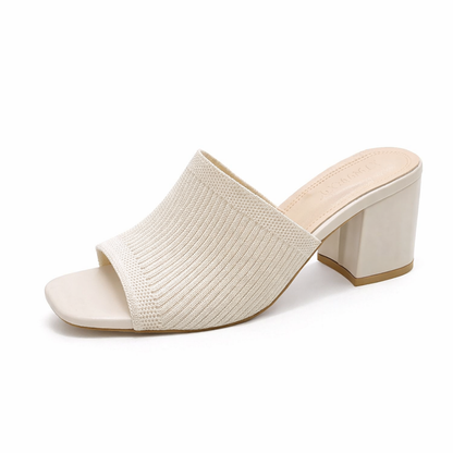 Helena | Textured Block Heel Sandals