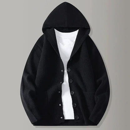STIRLING HOODED KNIT CARDIGAN