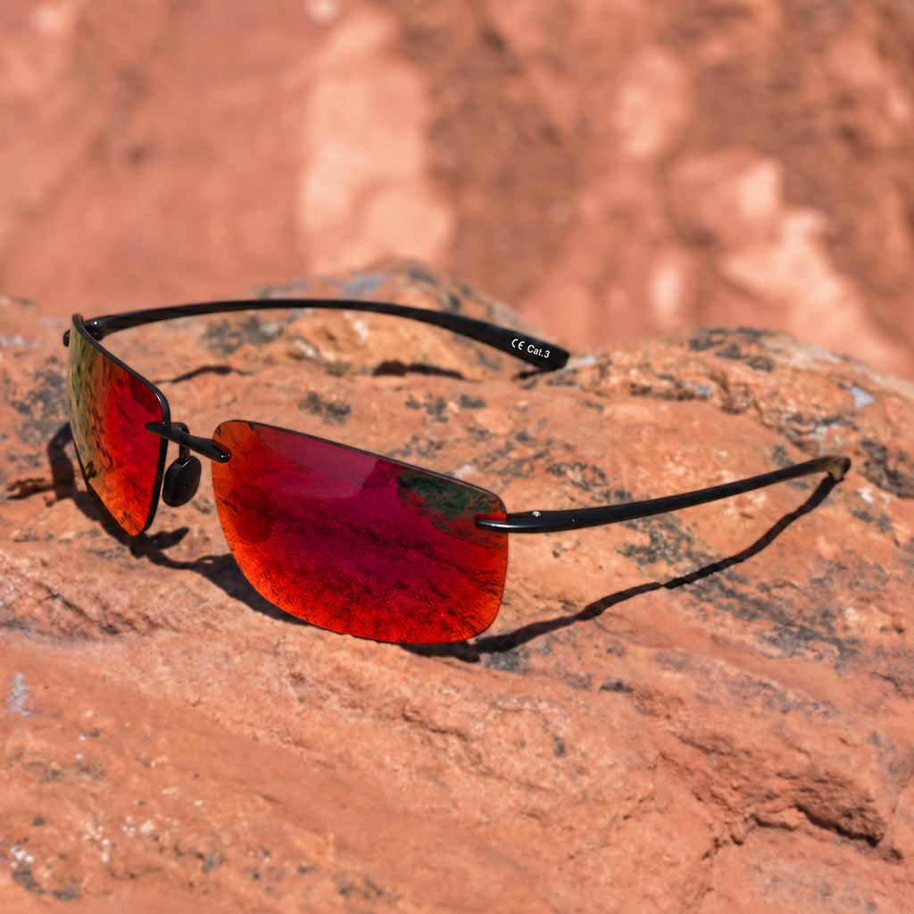 Miles | Rimless Polarised Sunglasses