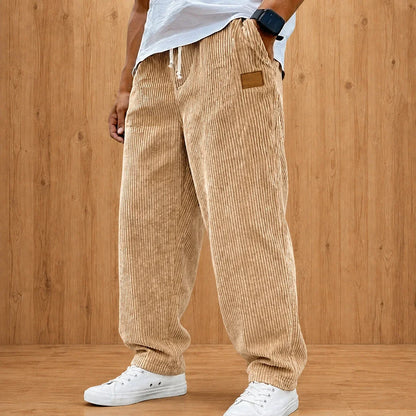 Relaxed Textured Casual Pants