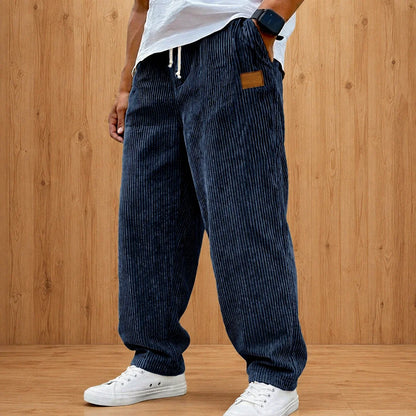 Relaxed Textured Casual Pants