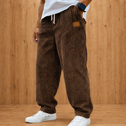 Relaxed Textured Casual Pants