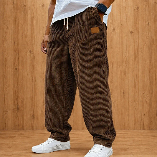 Relaxed Textured Casual Pants