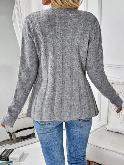 Elara Ribbed Knit Cardigan
