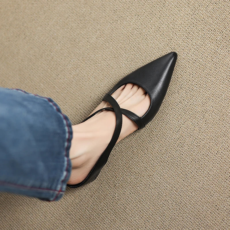 Goldie Leather Mules
