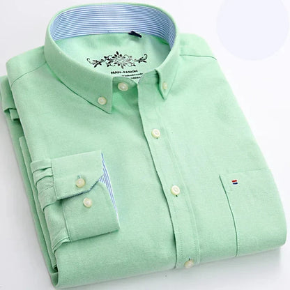 Men's Long-Sleeve Oxford Shirt