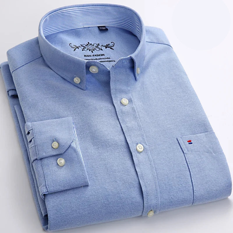 Men's Long-Sleeve Oxford Shirt