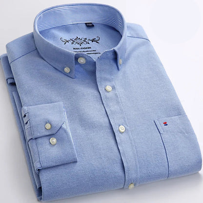 Men's Long-Sleeve Oxford Shirt