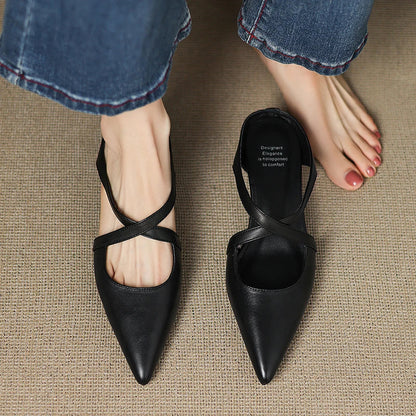 Goldie Leather Mules