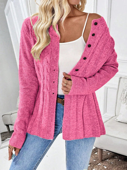 Elara Ribbed Knit Cardigan