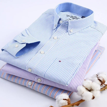 Men's Long-Sleeve Oxford Shirt