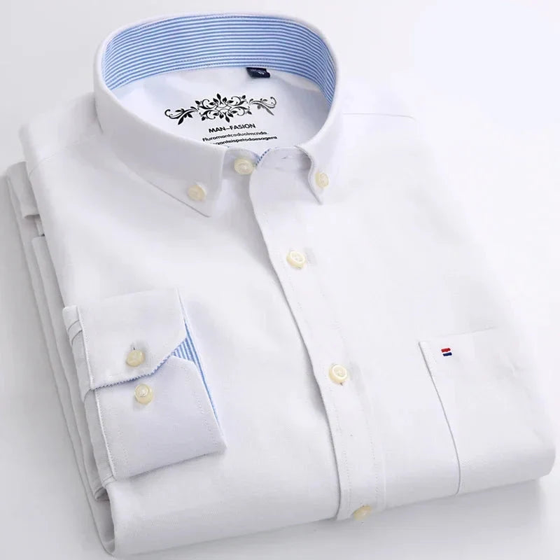 Men's Long-Sleeve Oxford Shirt