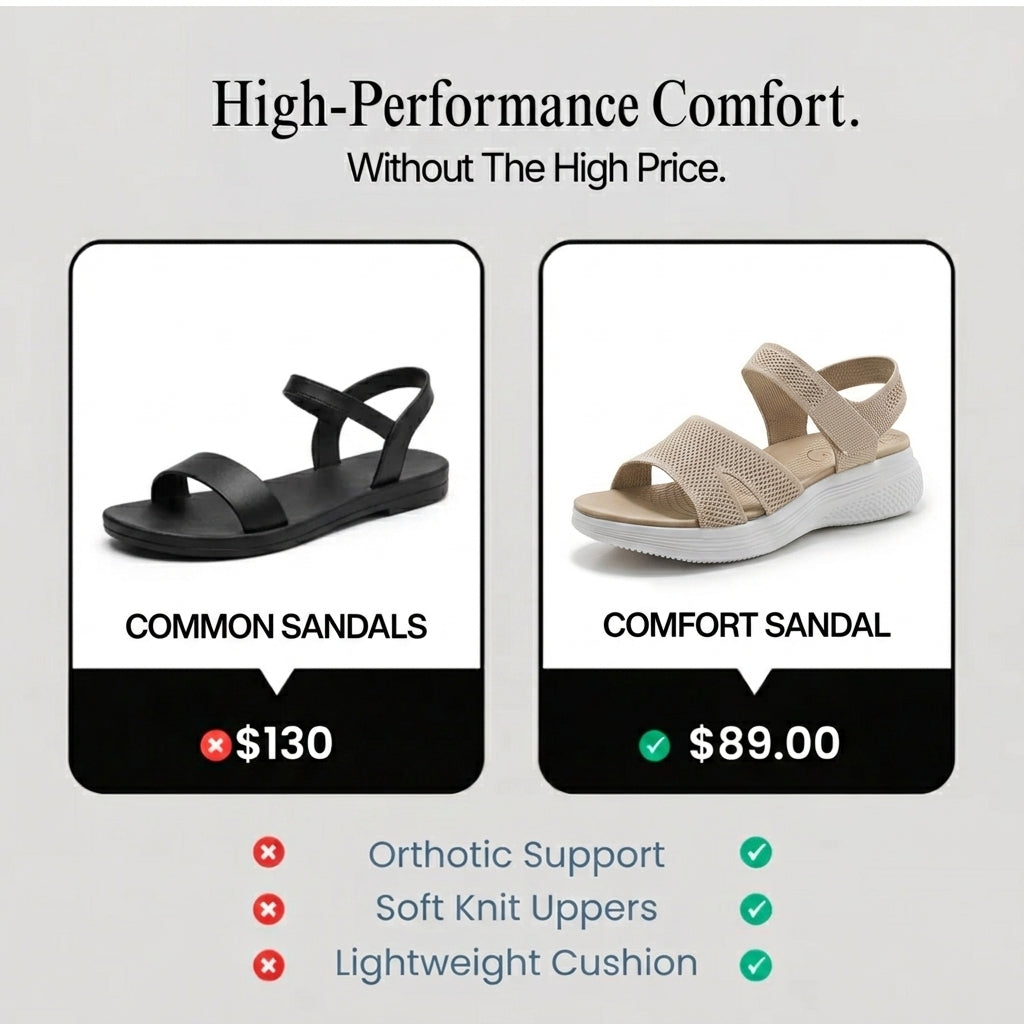 Isla Stretch-Knit Sandal