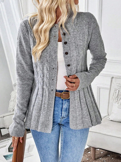 Elara Ribbed Knit Cardigan