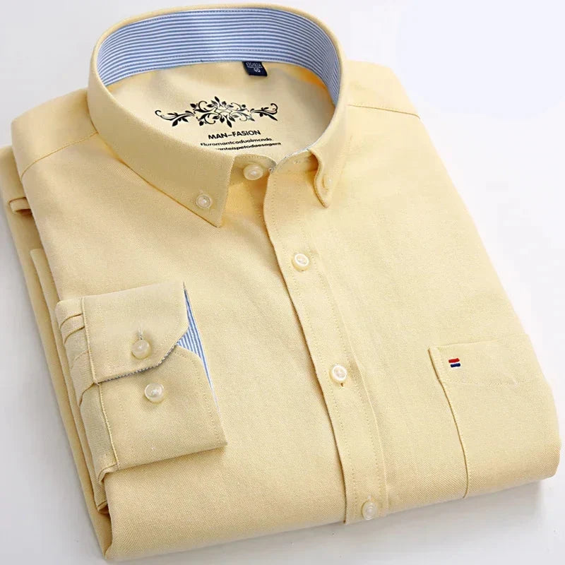 Men's Long-Sleeve Oxford Shirt