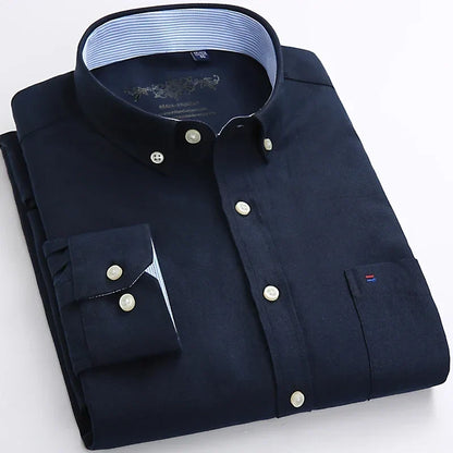 Men's Long-Sleeve Oxford Shirt