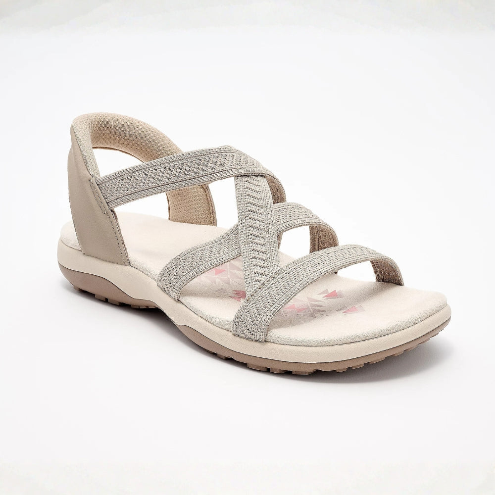 Romy | Women's Knit Crossover Slip-On Sandals
