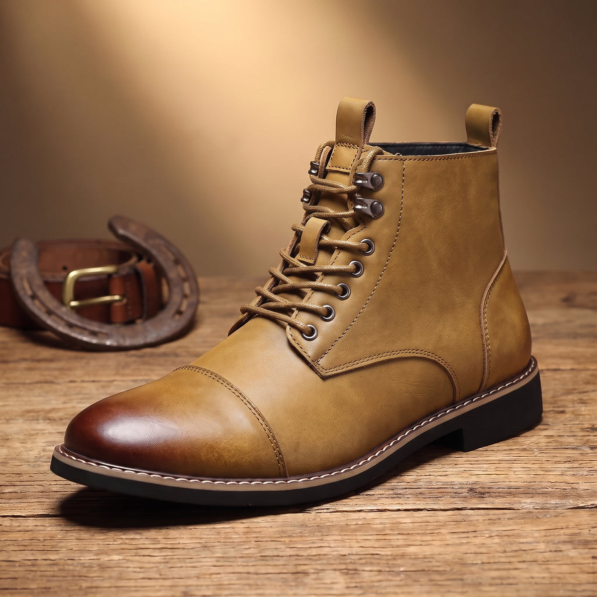 VINTAGE STITCH ANKLE BOOTS