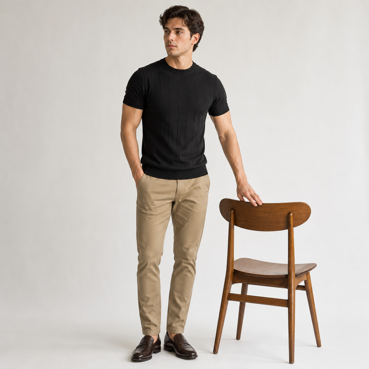 Marlow Ribbed Knit Tee