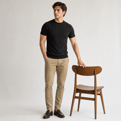Marlow Ribbed Knit Tee