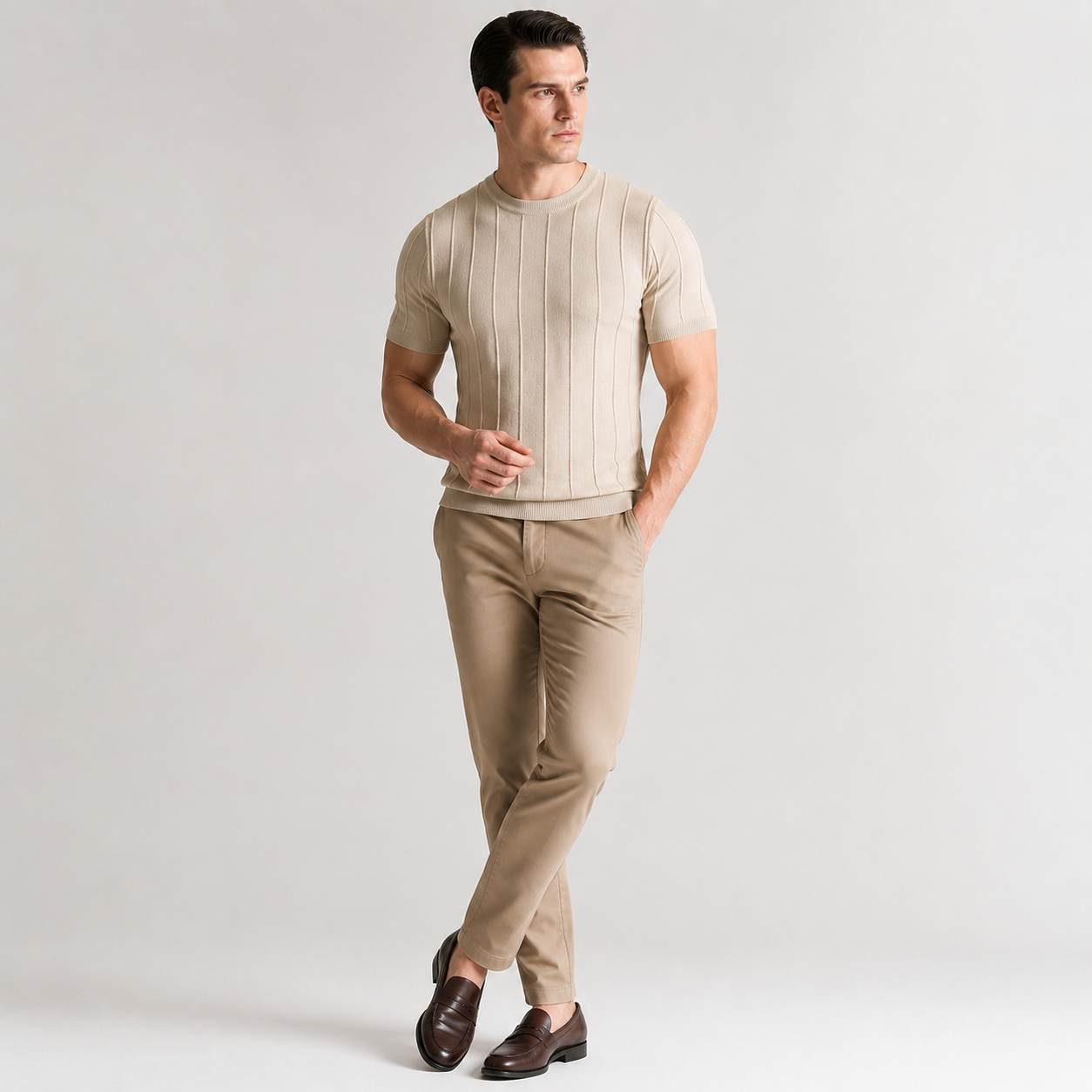 Marlow Ribbed Knit Tee
