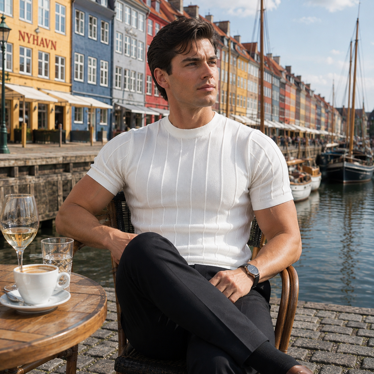 Marlow Ribbed Knit Tee
