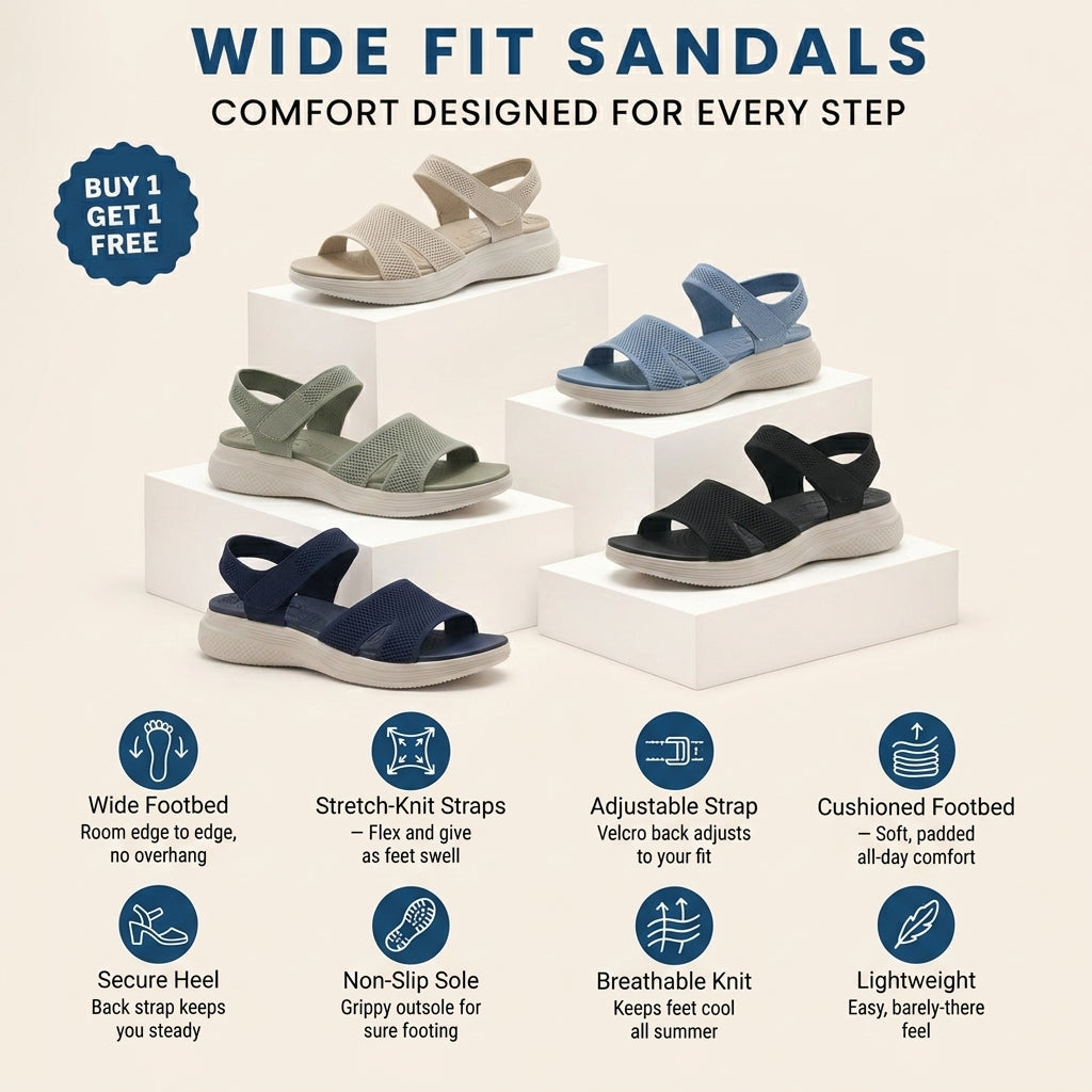 Isla Stretch-Knit Sandal
