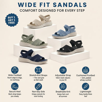 Isla Stretch-Knit Sandal