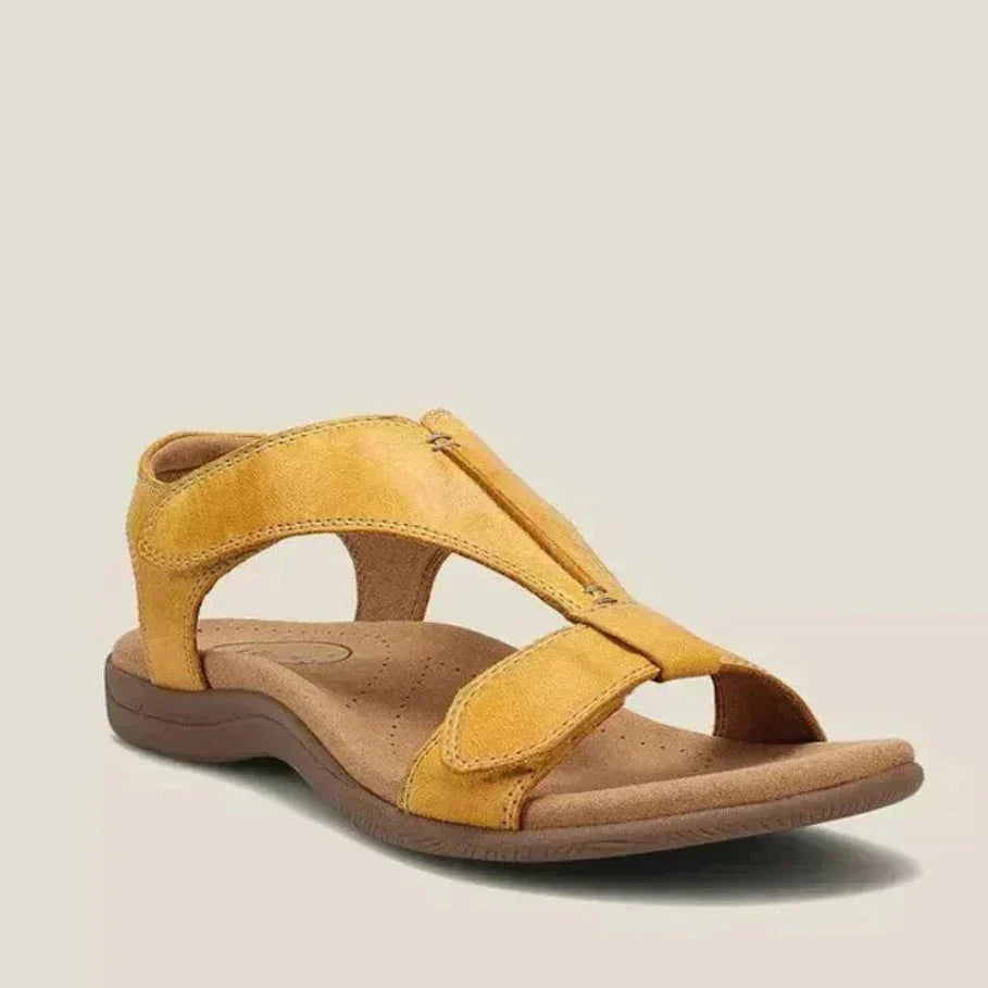 Cushioned sandal pair