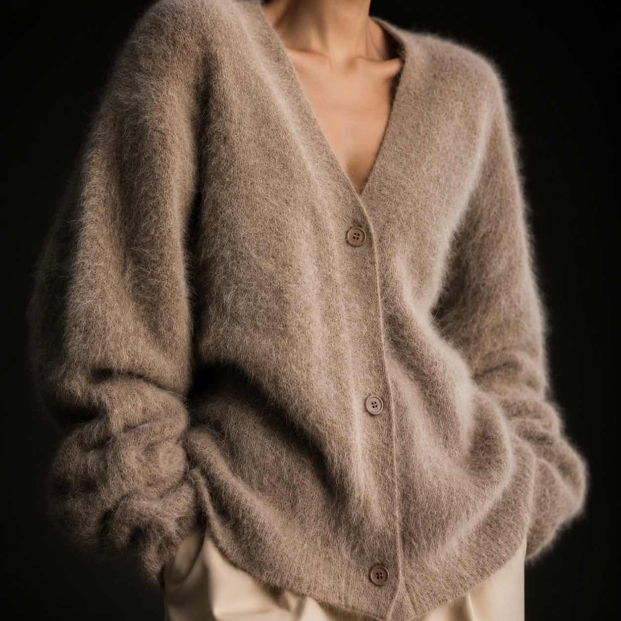 Elara Cashmere Cardigan