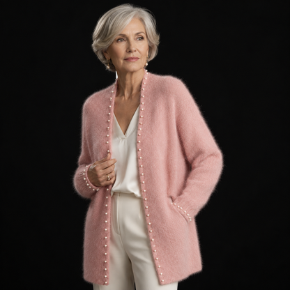 Amélie Pearl-Trim Cardigan