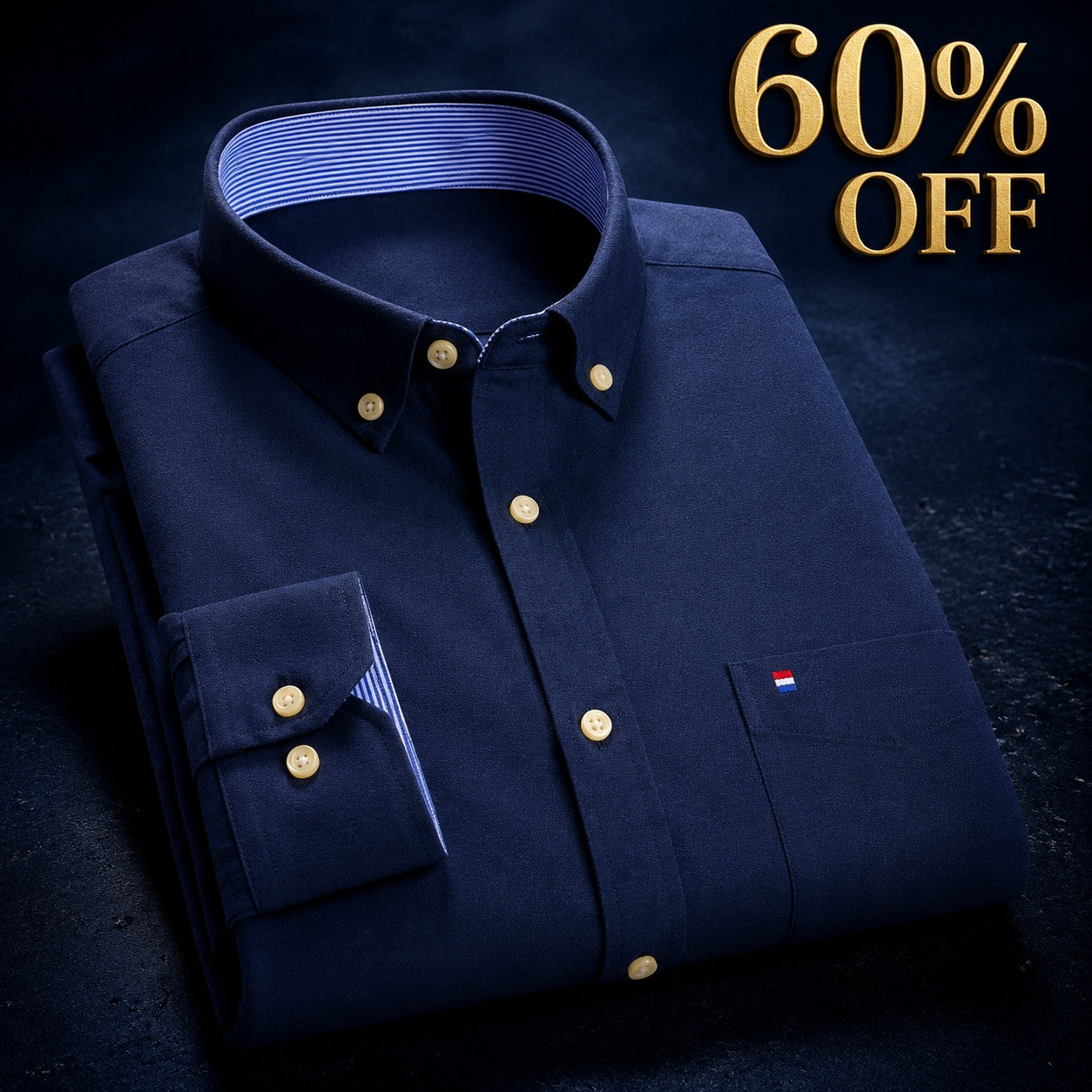 Men's Long-Sleeve Oxford Shirt